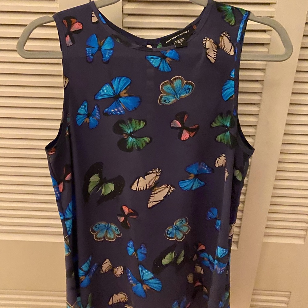 Butterfly silk TOP